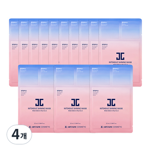 제이준 인텐시브 샤이닝 3 STEP 마스크팩, 13개입, 4개