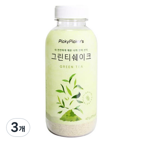 피키피커스 그린티 쉐이크, 3개, 40g