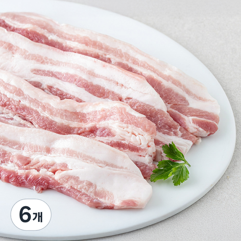 곰곰 한돈 오겹살 구이용 (냉장), 6개, 600g
