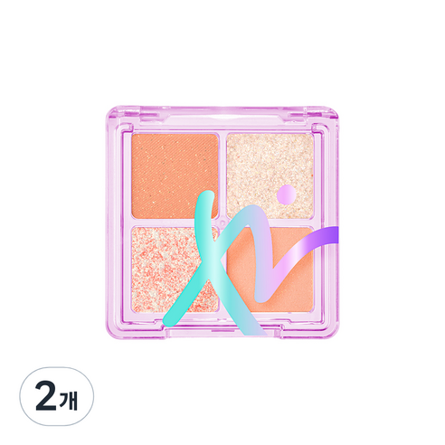 아이빔 하이틴 룩스 아이팔레트 6.3g, 01 쥬시 코랄, 2개