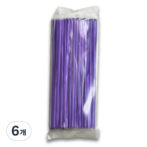 마다꾸미 요술 매직 파티 막대풍선 100p, 펄퍼플, 6개