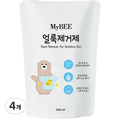 마이비 얼룩제거제 유아세제, 300ml, 4개