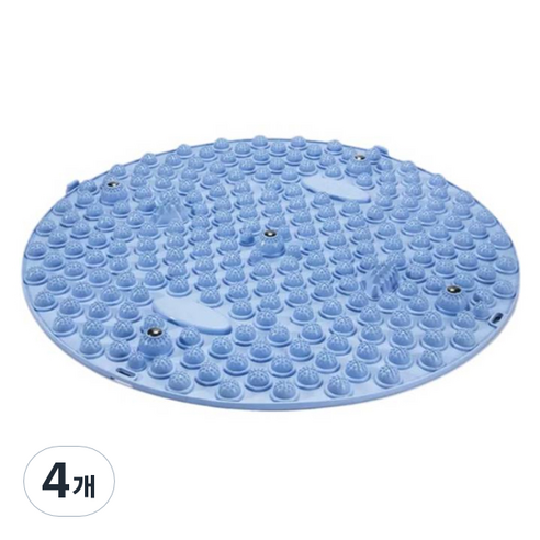 보니토리 발마사지 지압매트 원형 55cm, 스카이블루, 4개