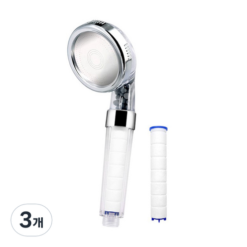 1기능 정수 샤워기, 3개, 혼합색상