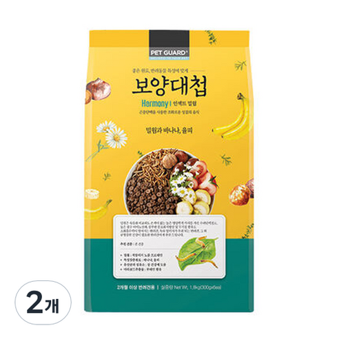 보양대첩 전연령 하모니 인섹트 곤충사료, 곤충, 1.8kg, 2개