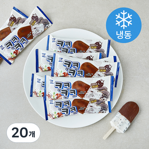 [로켓프레시] 서주 쿠크쿠크바 아이스크림 (냉동), 20개, 1개입, 70ml