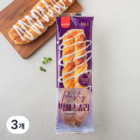 삼립 발효 빅패스츄리, 110g, 1개입, 3개