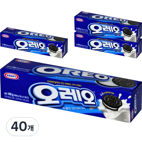 동서 오레오 화이트 샌드위치 쿠키, 100g, 40개