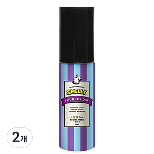 스멜리 룸앤패브릭 런드리데이, 55ml, 2개