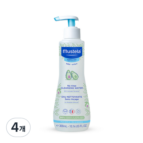 무스텔라 노 린스 클렌징 워터, 4개, 300ml