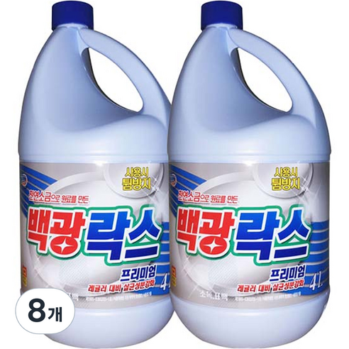 트레펑 백광 락스, 4L, 8개