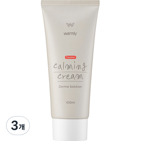 웜리 유아용 토들러 진정 카밍크림 더마 솔루션, 100ml, 3개