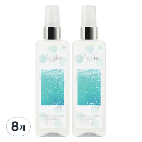 바디판타지 바디미스트 퓨어 에메랄드 셔벗 판타지, 118ml, 8개