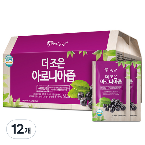 더존건강 더조은 아로니아즙, 2.1L, 12박스