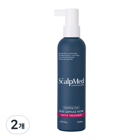 스칼프메드 블루캡슐 바이옴 워터 헤어트리트먼트, 2개, 200ml