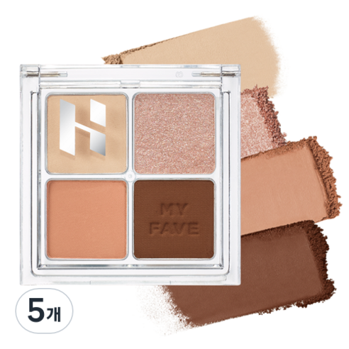 홀리카홀리카 마이 페이브 아이섀도우 팔레트 6.5g, 5개, 02 멜바