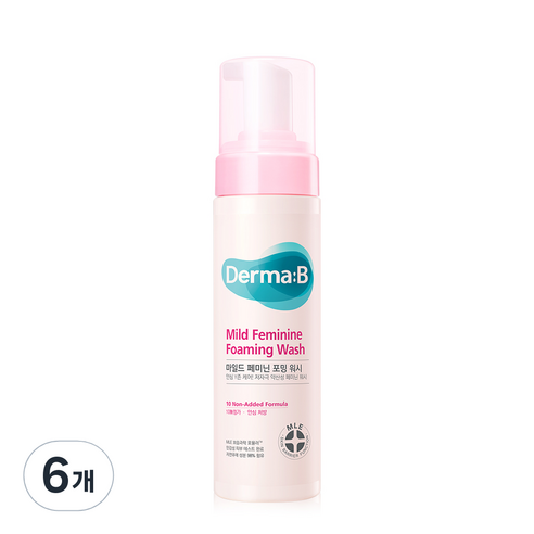 더마비 마일드 페미닌 포밍 워시 여성청결제, 6개, 200ml