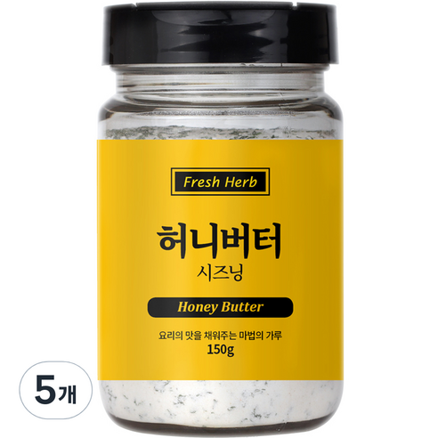 신선약초 허니버터 시즈닝, 150g, 5개