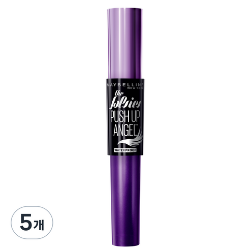 메이블린 뉴욕 폴시 푸쉬 업 엔젤 마스카라 9.7ml, 5개
