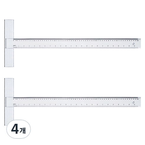 블루마토 플라스틱 T자 60cm TSP002, 혼합 색상, 4개