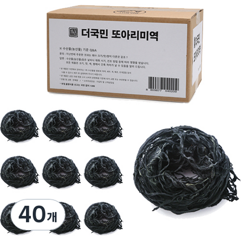 더국민 또아리 미역, 35g, 40개