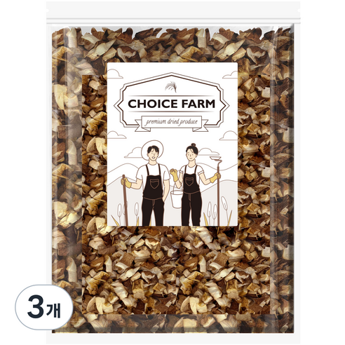 초이스팜 건표고버섯 표고칩, 3개, 500g