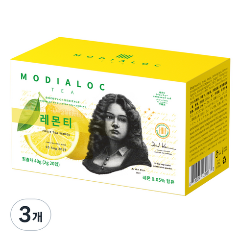 모디알록 레몬 과일차, 2g, 20개입, 3개