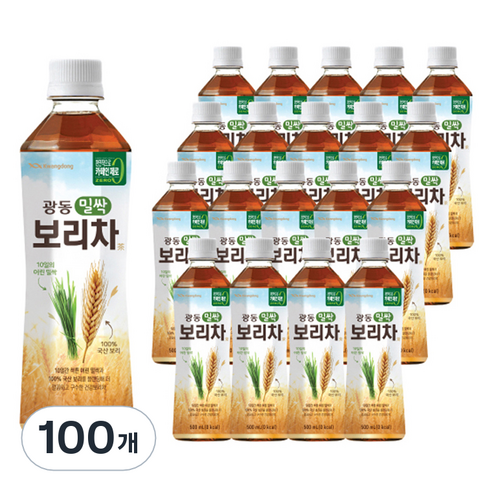 광동 밀싹 보리차, 500ml, 100개