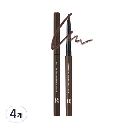 홀리카홀리카 멜로우 글라이딩 펜슬 라이너 0.3g, 02 카카오닙스, 4개