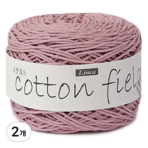 리네아 코튼 필드 뜨개실 80g, 305 인디라일락, 2개