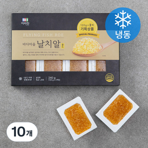 골드 바다마을 날치알 (냉동), 120g, 10개