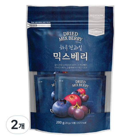 리치팜너트 믹스베리 10p, 200g, 2개