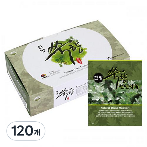 한방쑥향 천연약쑥 좌훈용품 4g, 120개