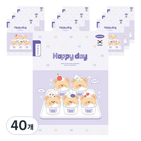 펜피아 1000 초등 8칸쓰기 제본노트, C 퍼플, 40개