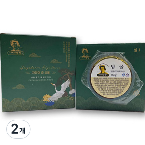 가가농장 실링 밤꿀, 160g, 2개