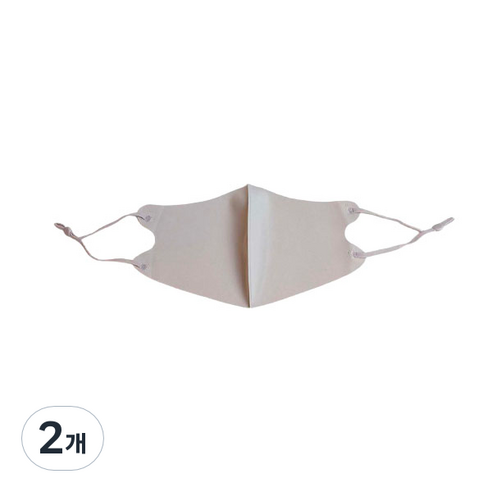 노팅힐 빅사이즈 UV 차단 쿨 입체 마스크, 1개입, 2개, 라이트 그레이