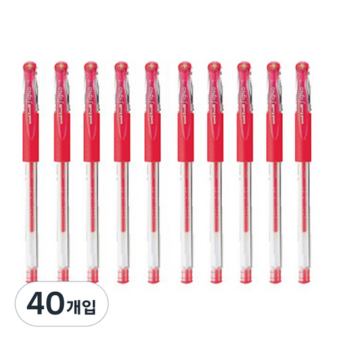 미쓰비시 유니볼 시그노 UM-151 0.28mm, 레드, 40개입