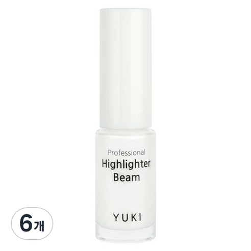 유키 프로페셔널 하이라이터 빔 5ml, 01 마쉬멜로우, 6개