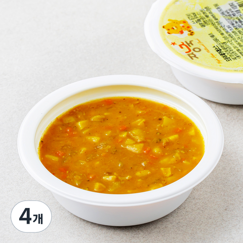 짱죽 모듬야채카레소스, 100g, 4개, 모듬야채