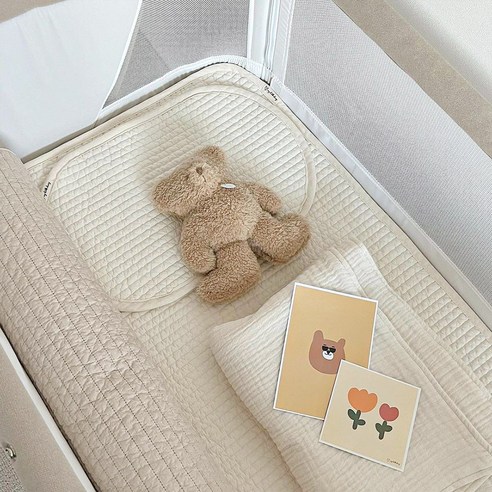 사계절 꿀잠 보장, 마이리틀데이지 순면 인견 양면 아기 침대패드