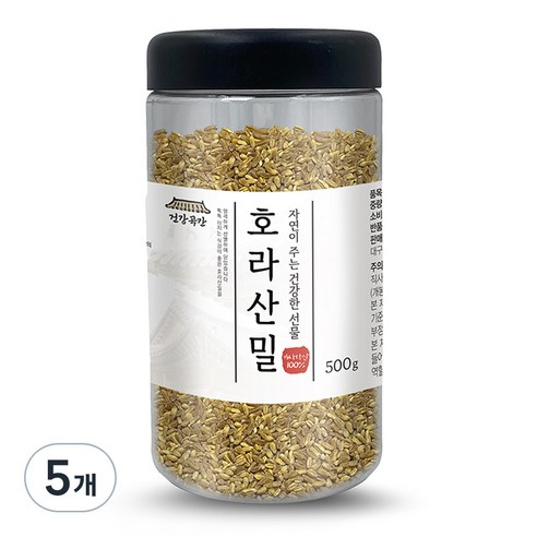 건강곡간 호라산밀 통, 500g, 5개