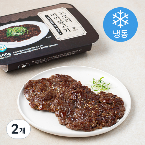 진푸드 고모리 한우 바싹 불고기 (냉동), 2개, 300g