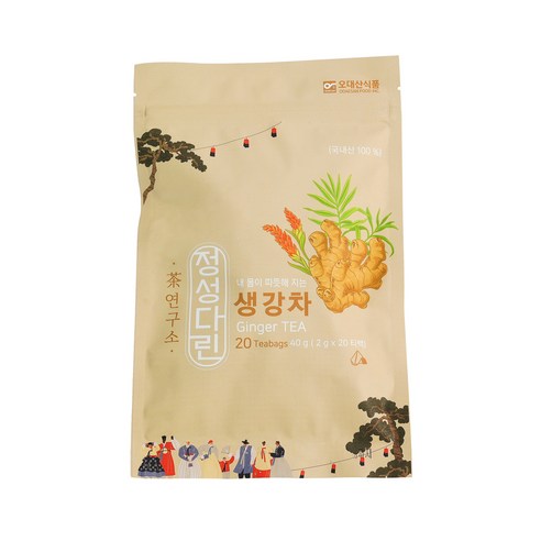 정성다린 생강차, 2g, 20개입, 1개