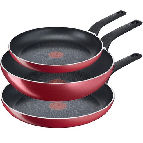 테팔 스타트앤쿡 인덕션 프라이팬 3종 세트, 프라이팬 24cm + 28cm + 볶음팬 28cm