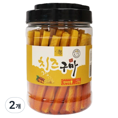 펫어스 강아지 치즈구마 봉, 연어, 600g, 2개