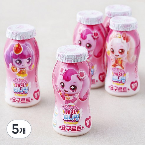 빙그레 캐치티니핑 요구르트 딸기, 80ml, 5개입, 5개