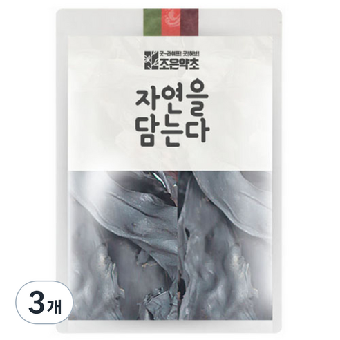 조은약초 자연을 담는다 프리미엄 제주 바다감태, 200g, 3개