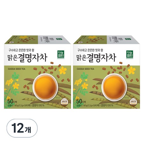 다농원 맑은결명자차, 1.2g, 50개입, 12개
