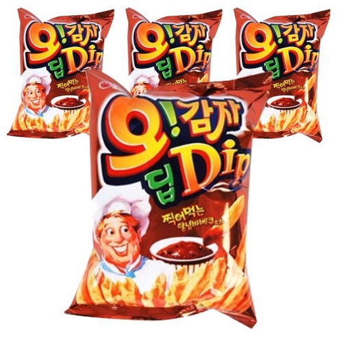 오리온 오감자 딥바베큐, 75g, 4개