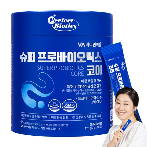 퍼펙트바이오틱스 슈퍼 프로바이오틱스 코어 유산균, 2g, 60개
